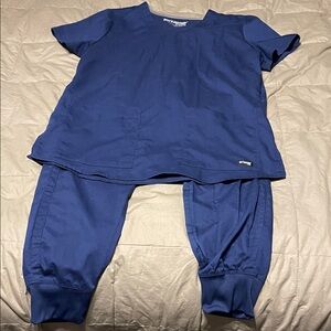 Navy Blue Women’s Greys anatomy Scrub Set